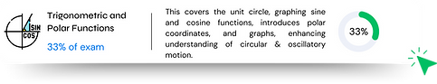 Study button for AP Precalculus Unit 2: exponential and logarithmic functions -- 33% of the exam. Links to free Thea study ki