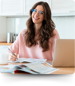 Student Studying with Thea