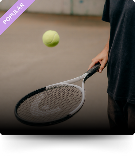 Racket and tennis ball