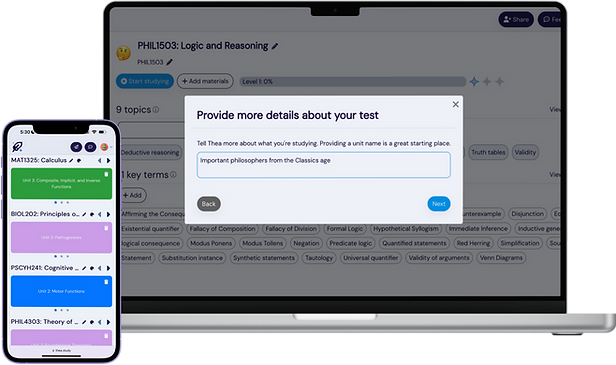 Thea Study platform example - setting up your study kit